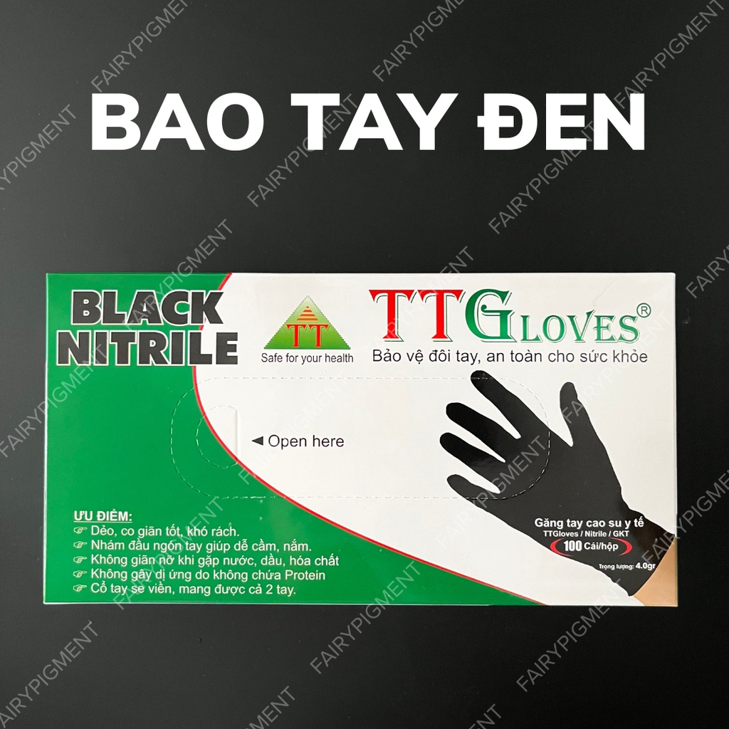 Găng Tay Y Tế Màu Đen