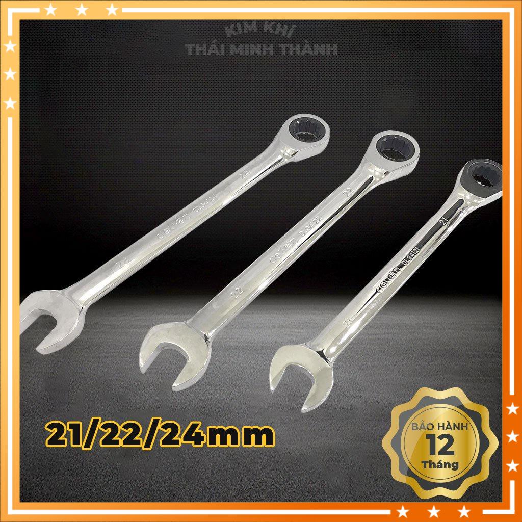 Cờ Lê Hai Đầu Đa Năng Deli Vòng Miệng Tự Động DL34119/DL34124 - Tiện Dụng Trong Sửa Chữa Lắp Ráp, Kích Cỡ 19mm đến 24mm