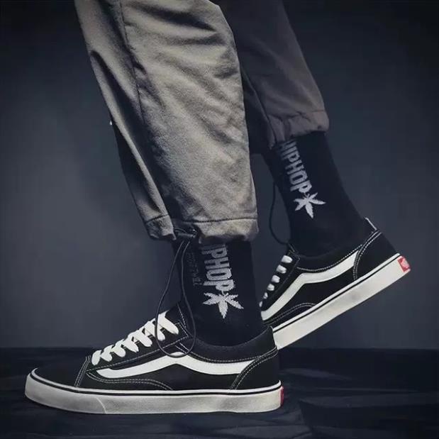 GIÀY 𝐕𝐀𝐍𝐒 OLD SKOOL MÀU ĐEN Giày thể thao nam nữ 2021