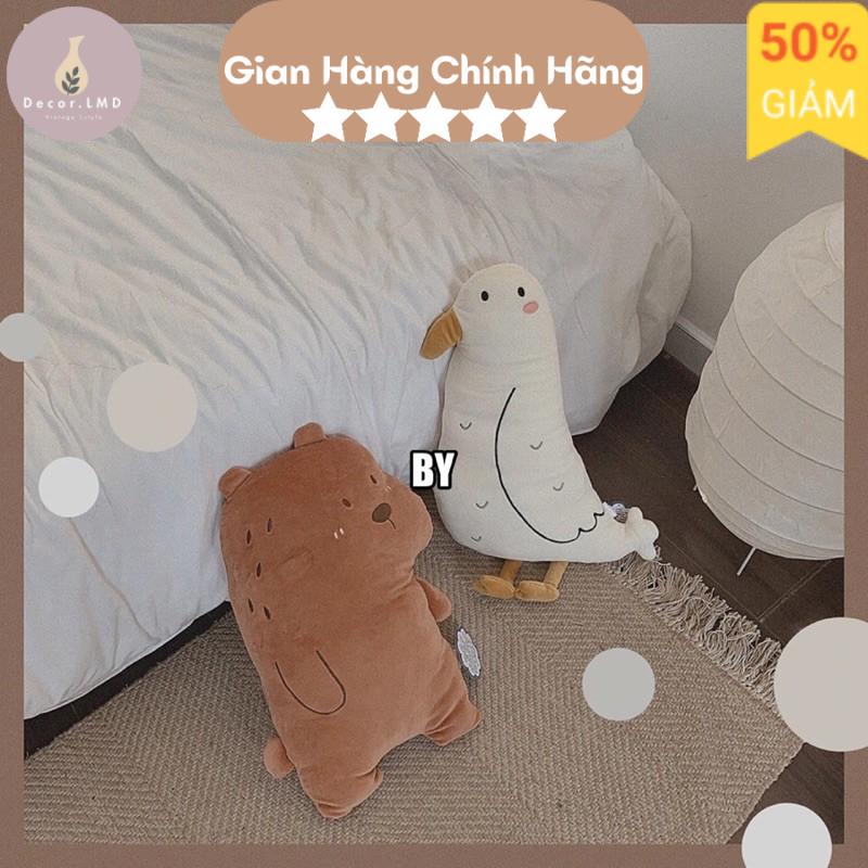 Chim biển nhồi bông đáng yêu, thú nhồi bông trang trí phòng ngủ