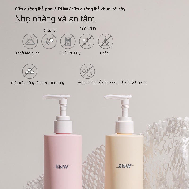 RNW Kem dưỡng thể Nicotinamide hương trái cây dưỡng ẩm lâu trôi 300g