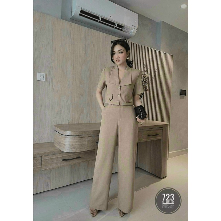 (Free Ship) MẪU THỜI TRANG CÔNG SỞ - SÉT BỘ ÁO VEST SƠ MI PHỐI QUẦN ÂU CÙNG MÀU MẶC ĐI LÀM TINH TẾ LỊCH SỰ UP Shop VLTN