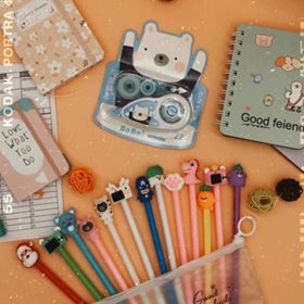 Bút Bi Nước Mực Gel/ Bút Bi Cute gắn đồ chơi