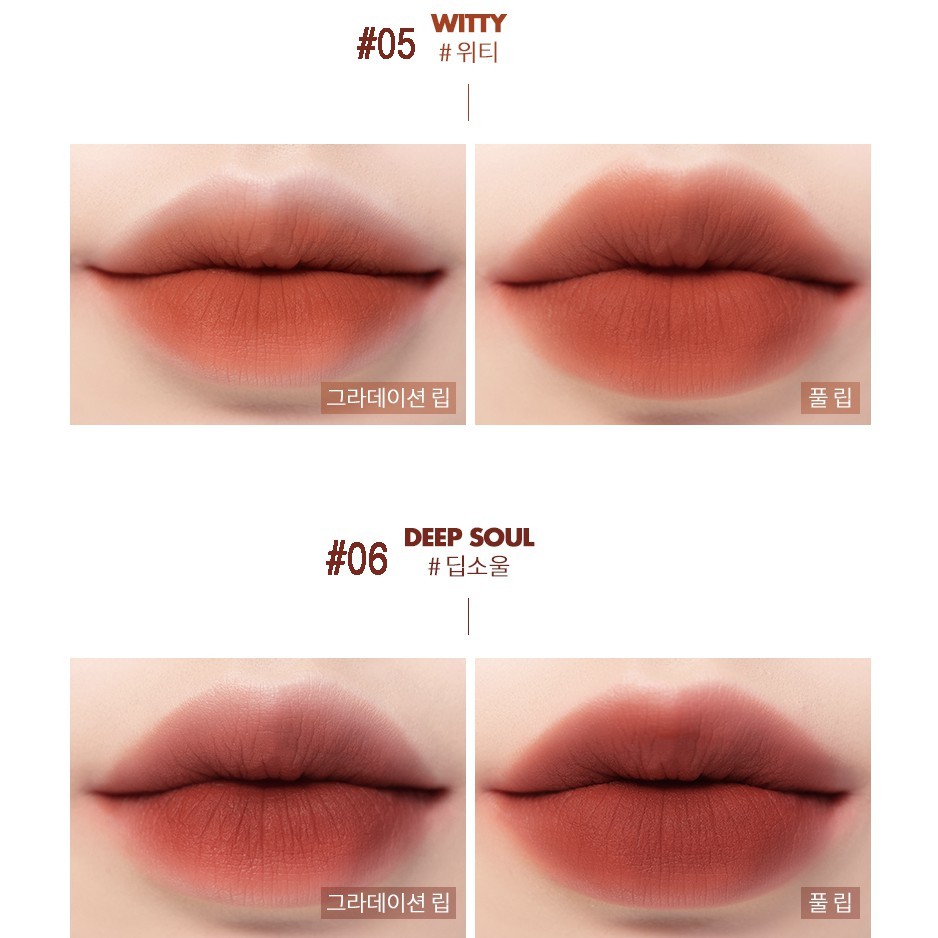 [NEW] [Màu 22-25] Son Kem Lì Romand Vintage Filter Zero Velvet Tint / Romand Bare Juicy Lasting Tint | BigBuy360 - bigbuy360.vn