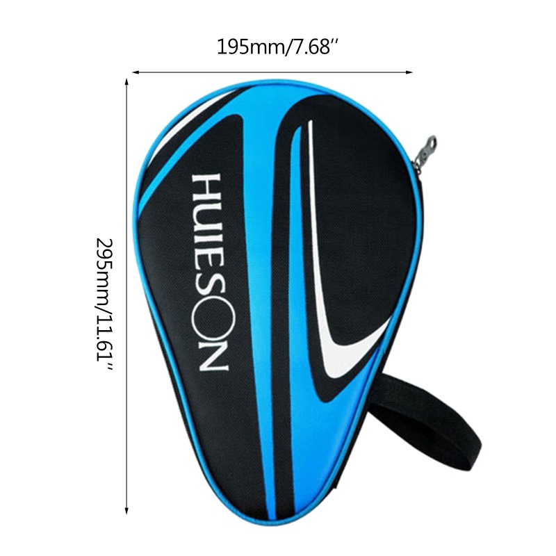 Túi Đựng Bảo Vệ Vợt Bóng Bàn Có Khóa Kéo Chống Nước / Bụi Bẩn Tiện Dụng