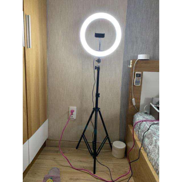 Đèn livestream 33cm hỗ trợ ánh sáng chụp ảnh, make up trang điểm, 3 chế độ sáng,đầy đủ phụ kiện - center shop | BigBuy360 - bigbuy360.vn