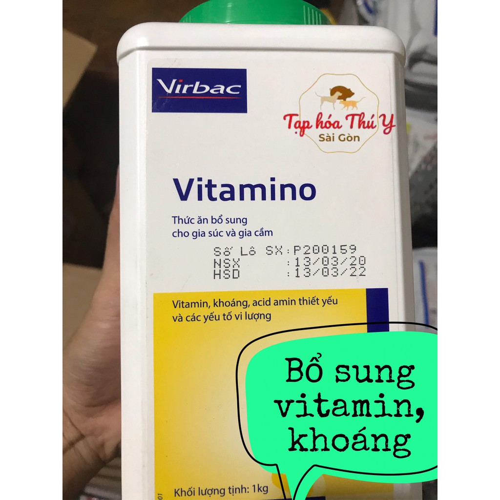 VITAMINO VIRBAC - vitamin tổng hợp bổ sung acid amin thiết yếu cho thú cưng