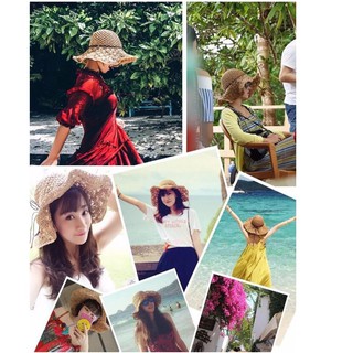 Mũ Cói đi biển style hàn