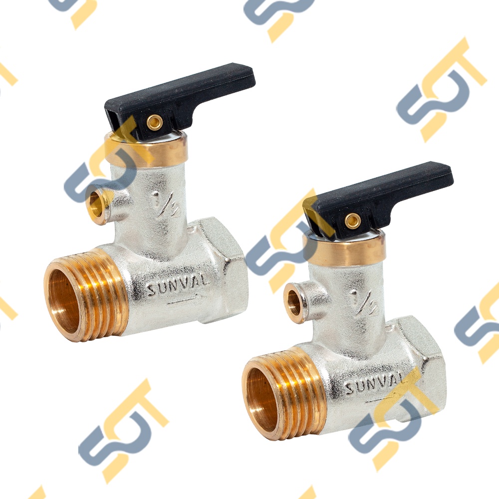 [BÌNH NÓNG LẠNH] Van giảm áp 1 chiều điều áp nguồn nước kết nối ren ngoài &amp; ren trong G 1/2 (21) - Đồng thau mạ niken