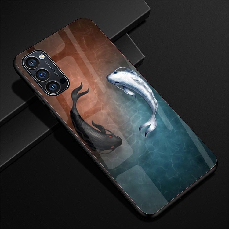 ỐP OPPO RENO 4, RENO 4 PRO . RENO 5 LƯNG KÍNH CƯỜNG LỰC CAO CẤP