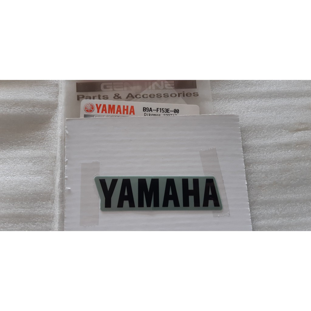 Tem chữ Yamaha đen - ghi sẫm