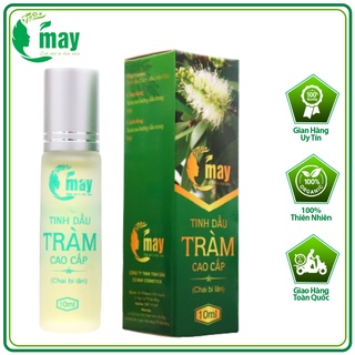 Tinh dầu tràm gió cao cấp c'may thiên nhiên 100%, ngừa cảm cúm, thoa muỗi đốt cho trẻ em chai bi lăn 10ml