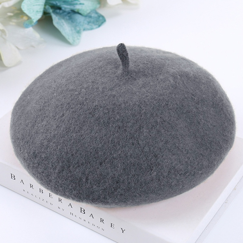 Mũ Beret Len Thời Trang Xuân Thu Cho Bé Gái