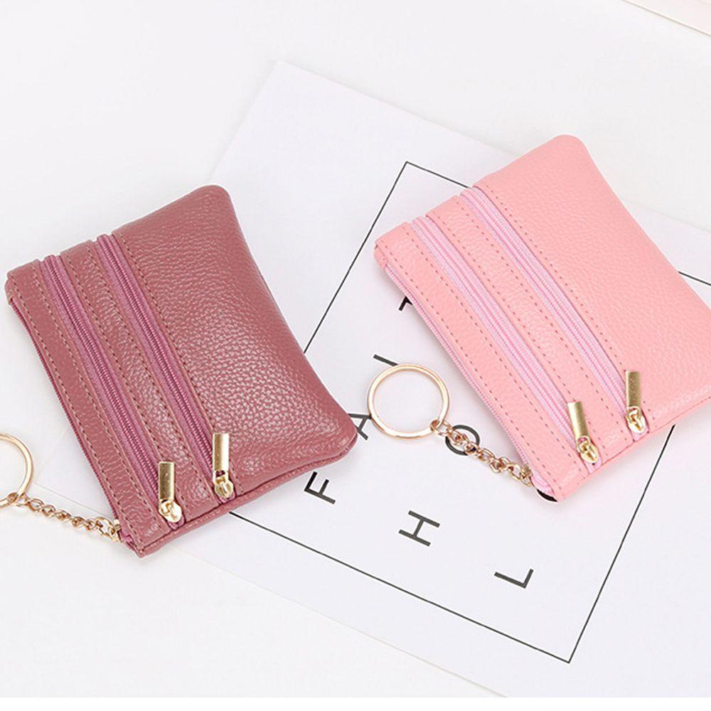 Ví Da PU Dáng Ngắn Đựng Thẻ / Tiền / Thẻ Tiện Dụng Cho Nữ