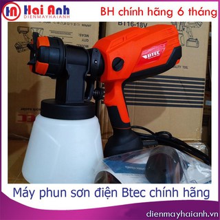 Máy phun sơn gỗ- Máy phun sơn dùng điện BTEC BT27-800 chính hãng, công nghệ Nhật Bản, bảo hành 8 tháng toàn quốc