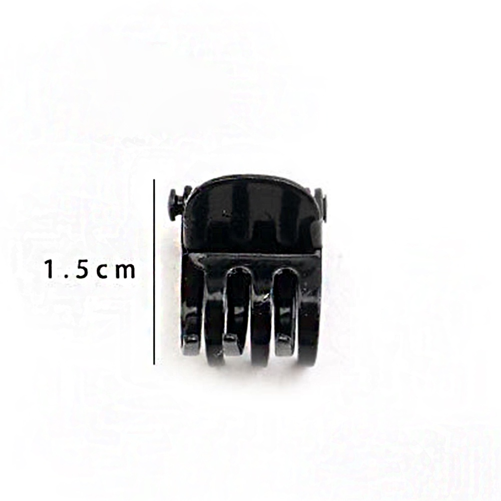 Set 2 Kẹp Tóc Càng Cua Mini Bằng Đồng Cổ Điển Màu Xám Kim Loại Cho Nữ