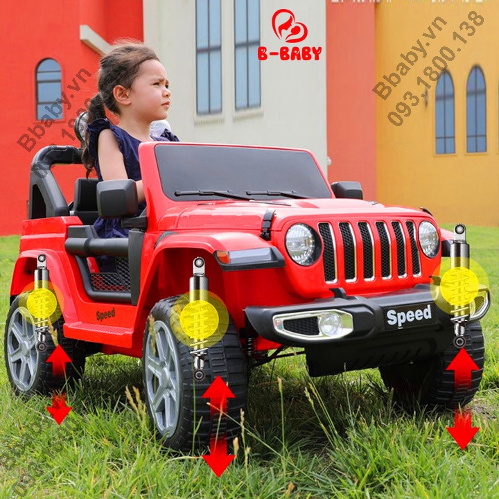 Xe ô tô điện trẻ em FT 938 Ghế Da Bánh Cao Su