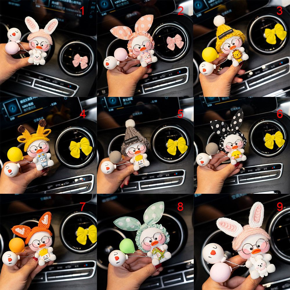 SHOOGII Lovely Duck Rabbit Car Air Outlet Perfume Clip Freshener Essential Oil Scent Aromas Diffuser Auto Interior Decoration