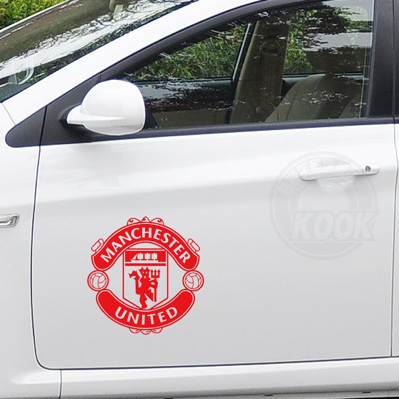 Sticker Dán Kính Chắn Gió Xe Hơi Hình Quả Bóng Manchester United 40-60CM