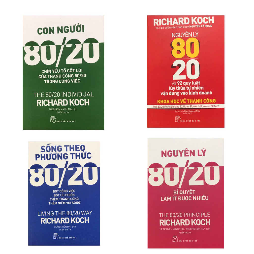 Sách - Combo Nguyên lý 80/20 ( Combo 4 quyển )