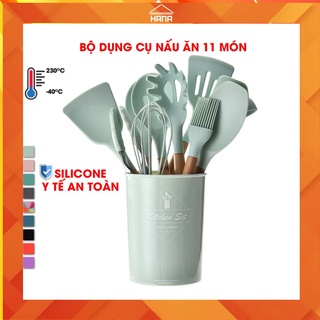 Bộ dụng cụ nhà bếp, nấu ăn làm bánh 11 món bằng silicone chịu nhiệt cao SC01 MSP22883