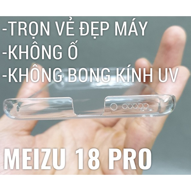 [Meizu 18/18 Pro] Ốp cứng trong suốt không ố màu Pudini