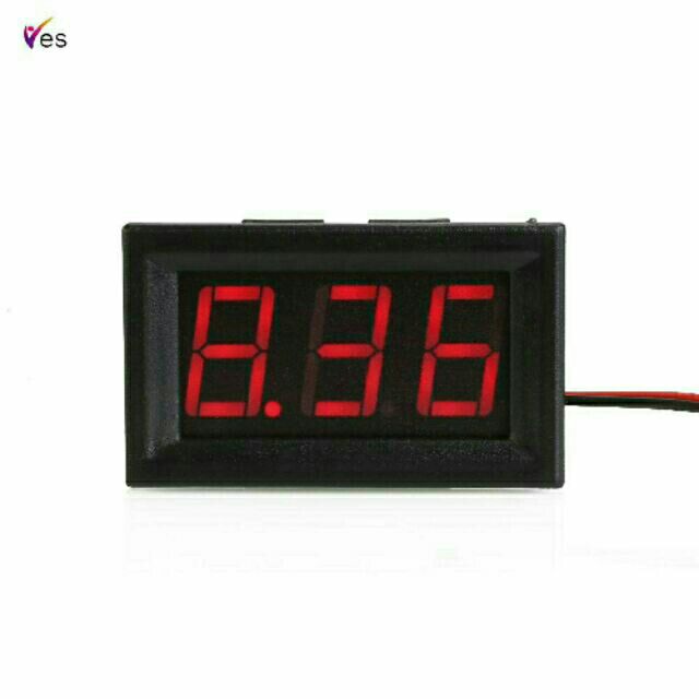 Đồng hồ màn hình let đo vol xe máy 3v-100v DC