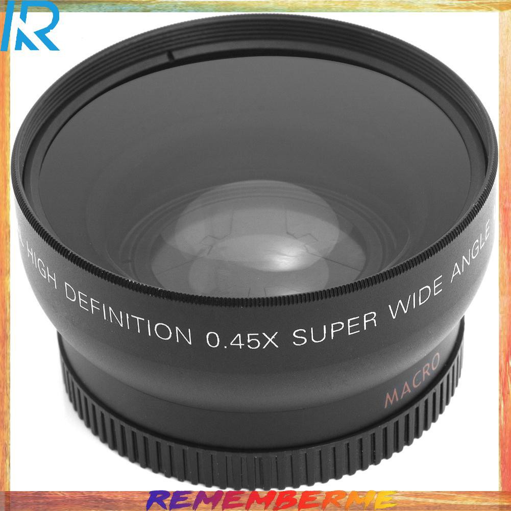 0.45x 52mm Super Wide Angle Macro Lens for Nikon 18-55mm 55-200mm 50mm 