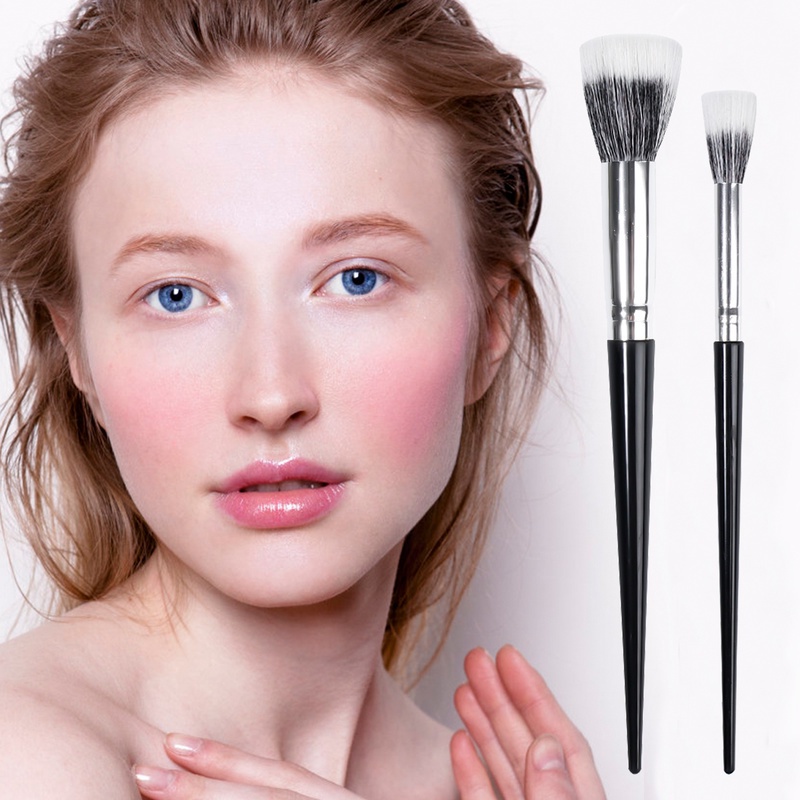 1 Cọ Trang Điểm Hai Lớp Tay Cầm Bằng Len Màu Sắc Xinh Xắn