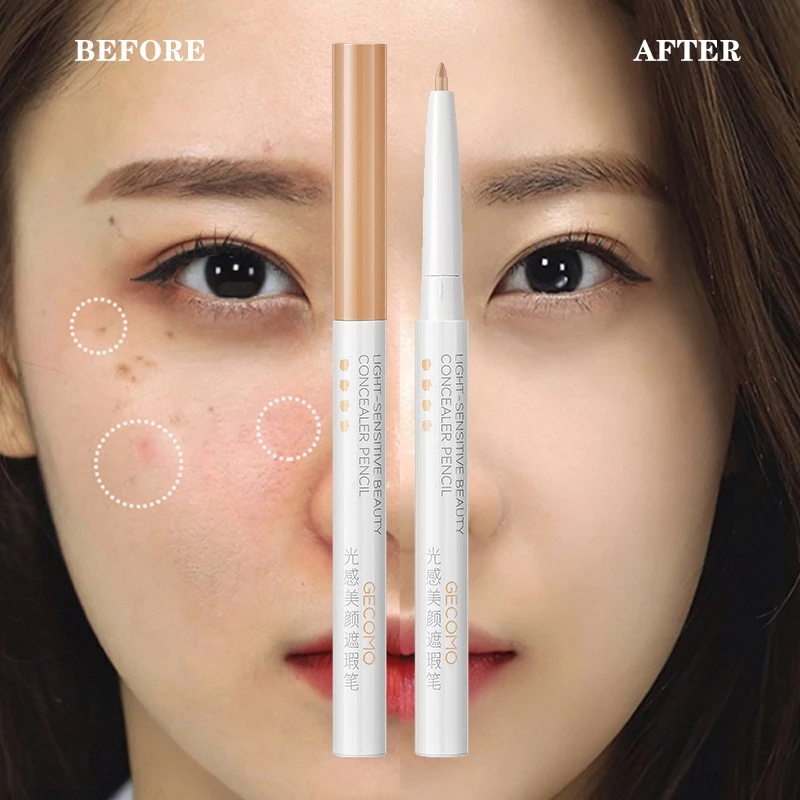 Kem Che Khuyết Điểm Đính Đá Gemeng Che Khuyết Điểm/Bút Kẻ Lông Mày Đa Năng Chống Nước Che Phủ Tốt Bền Màu Dài Lâu