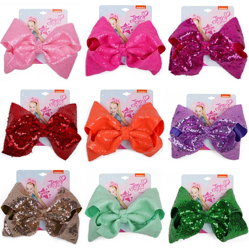 Lễ hội Jojo Siwa Kẹp tóc nơ cỡ lớn 8 Inch