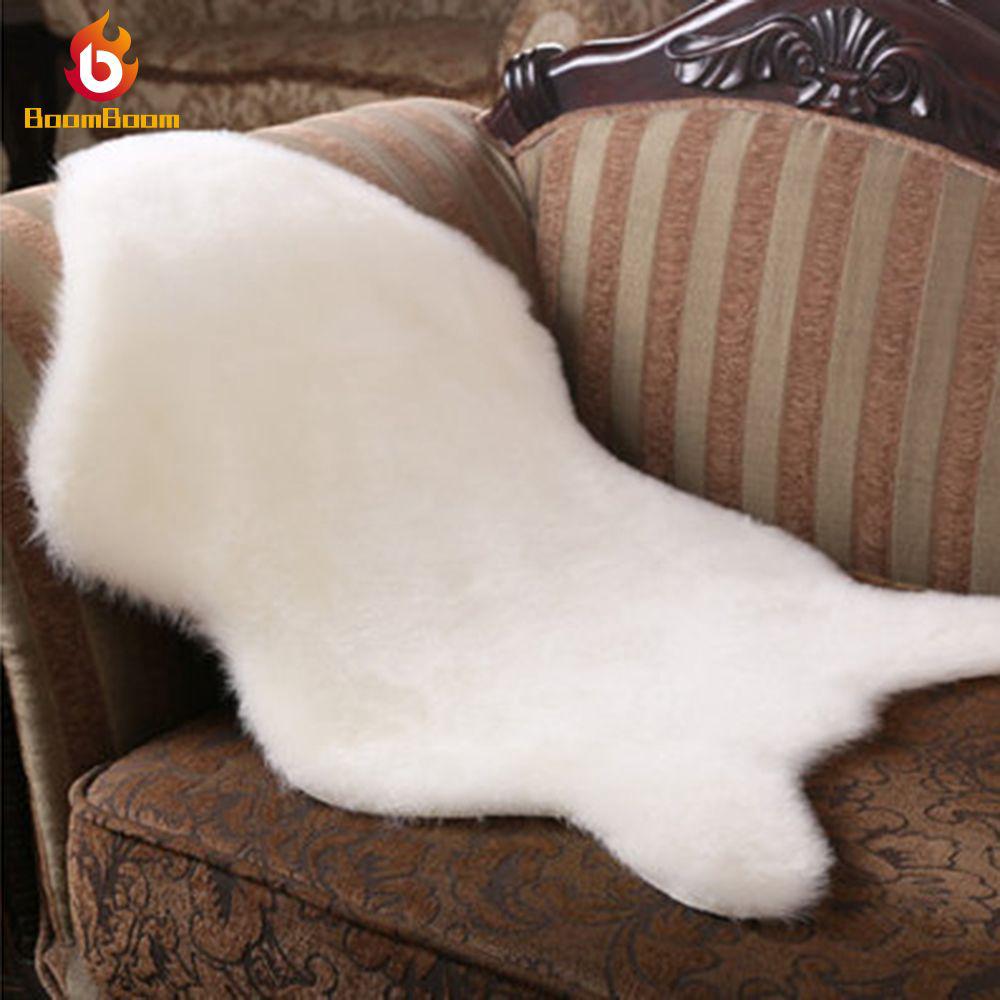 Khăn lông cừu lót ghế sofa tiện lợi