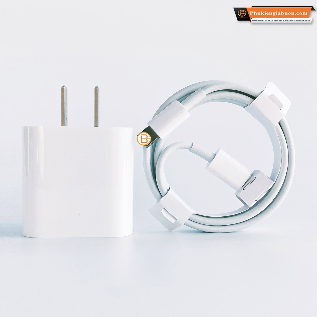 Bộ củ cáp sạc nhanh 18W PD bóc máy