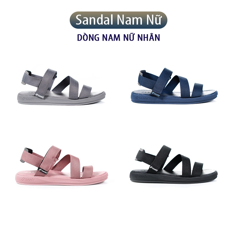 Sandal Saado Nam Nữ Nhân chính hãng, Dép quai sau nhẹ êm, siêu bền, nhanh khô, đi học, đi làm - NN01, NN04, NN07, NN02 !