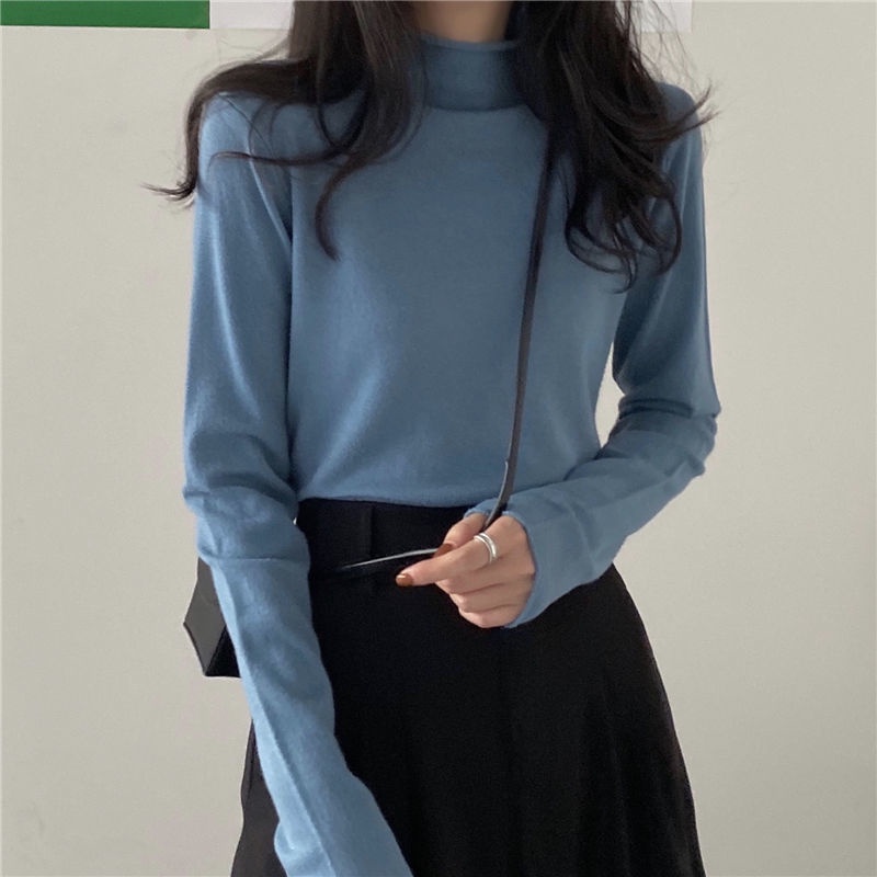 Áo Lót Mỏng Cổ Lọ Thời Trang 2020 Dành Cho Nữ Sl2020 8.18