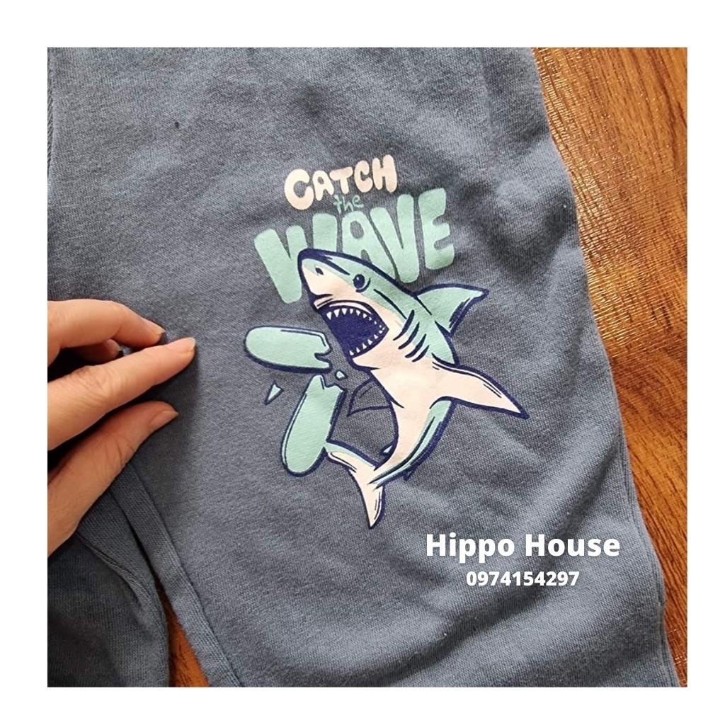 Quần Nỉ Bông Nỉ Da Cá Bé Trai Bé Gái Hippo House Size 110 đến 150