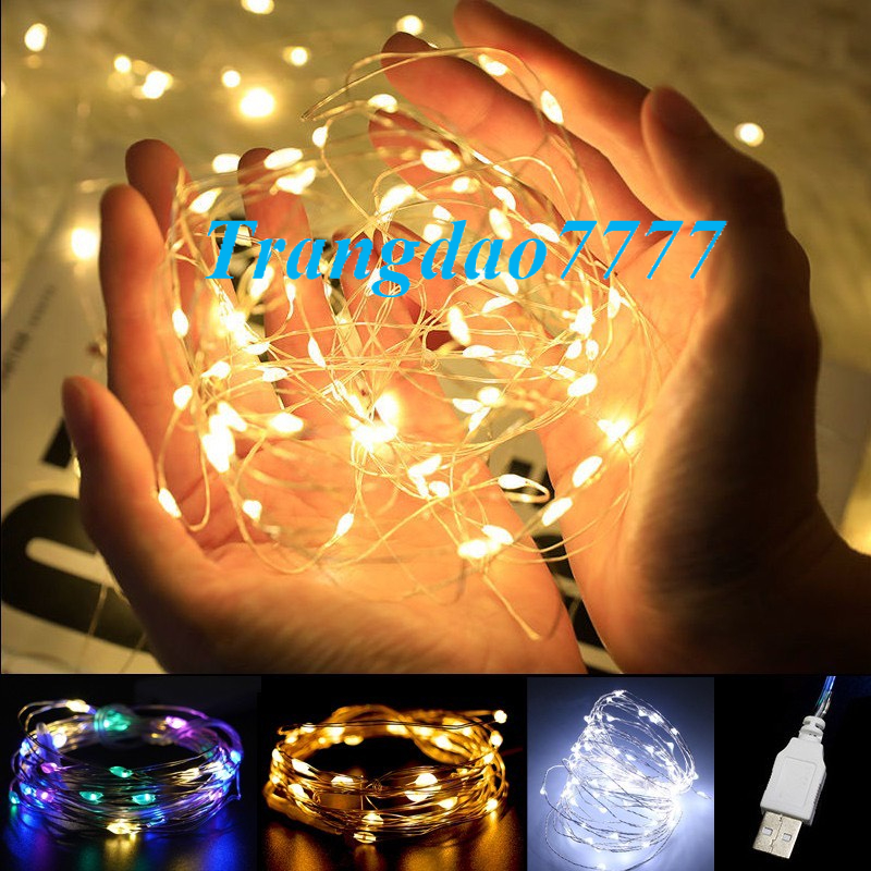 Đèn Led Xài Pin Không Chớp Nháy Dài 3M 30 Bóng Đèn Led Đom Đóm Fairy Light Trang Trí Decor Mô Hình Đẹp Rẻ