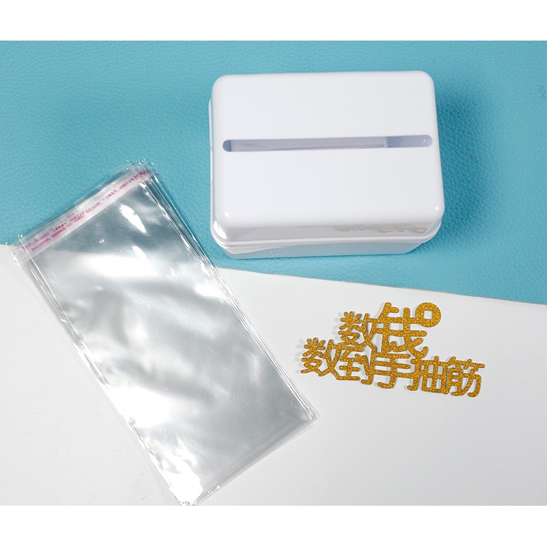 Trang trí bánh kem hộp nhựa rút tiền