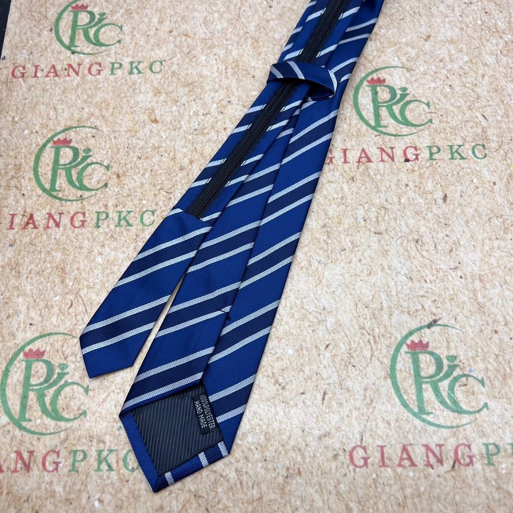 Cà vạt nam thanh niên TP HCM cao cấp 6cm thắt sẵn dây kéo đồng bộ xanh đen đẹp Giangpkc 2022  Phụ kiện cưới Giang