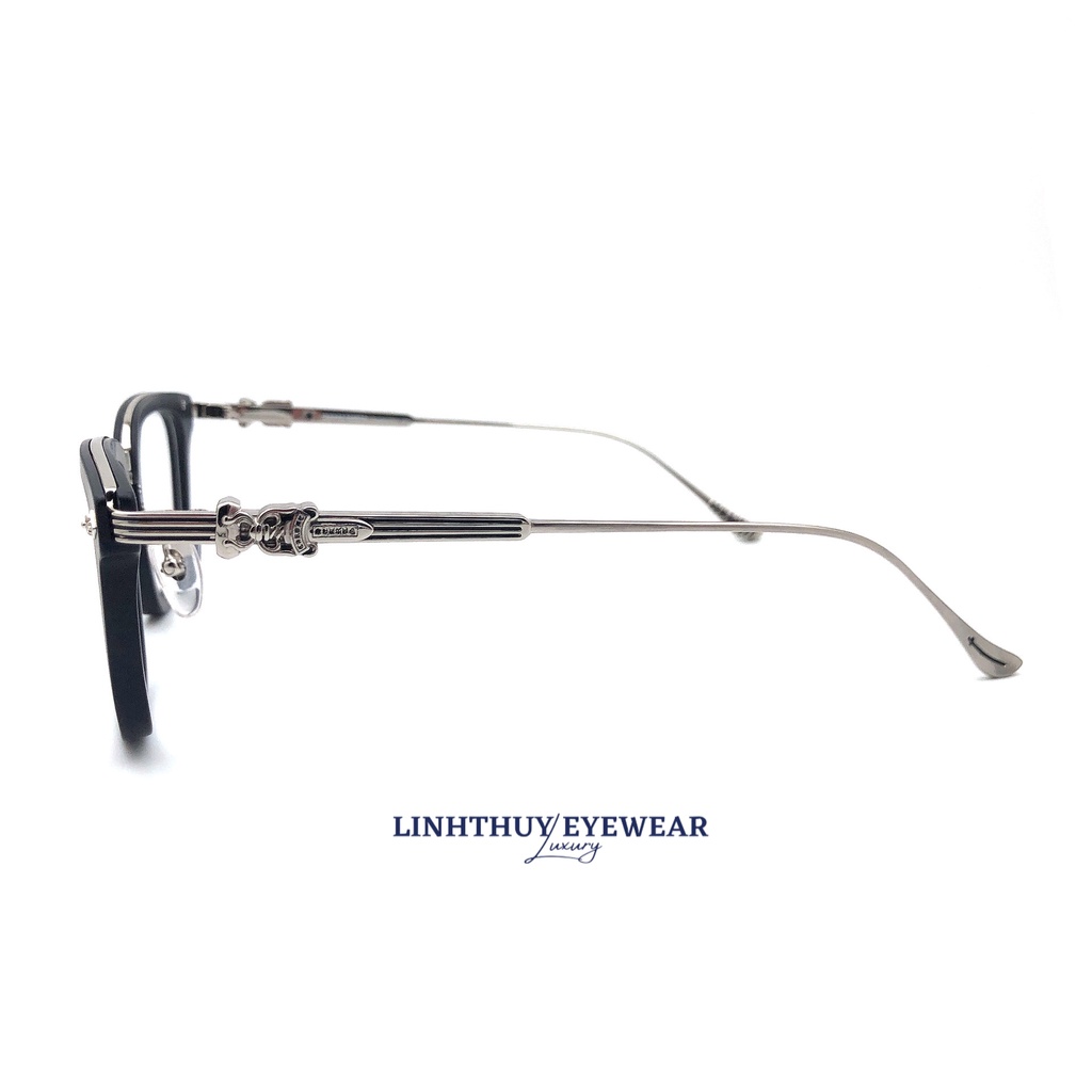 Kính mắt vuông hoạ tiết chrome hearts overpoked cao cấp tặng kèm phụ kiện