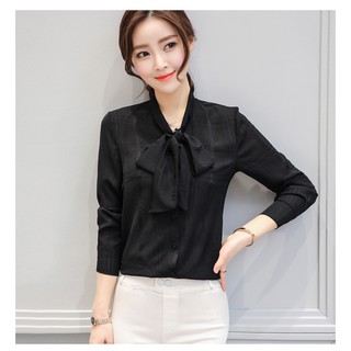 Sơ mi nữ, áo nữ thắt nơ order quảng châu