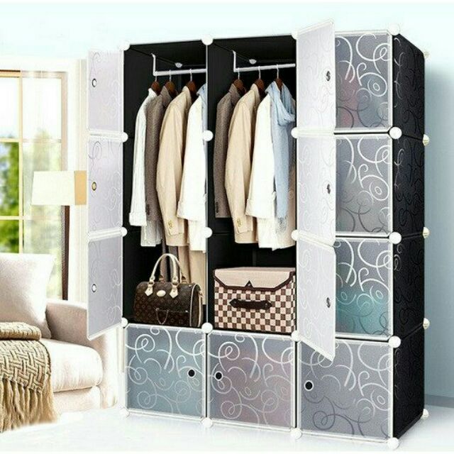 Tủ nhựa ghép tiện ích  12 ngăn size lớn