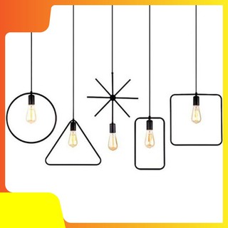 Đèn Thả ⚜️FREESHIP⚜️Đèn Thả Trần Hình Học Trang Trí [Den Tha]