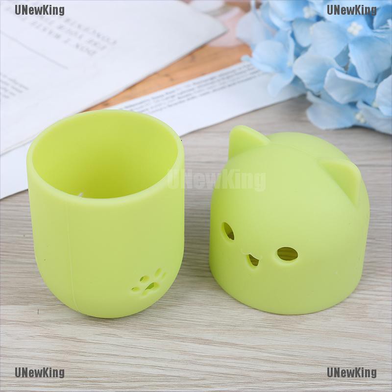 (hàng Mới Về) Hộp Đựng Mút Trang Điểm Bằng Silicon Mềm Hình Quả Trứng Tiện Dụng Giá Đỡ | BigBuy360 - bigbuy360.vn