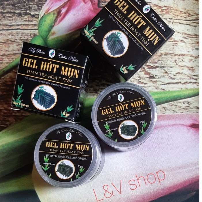 [L&amp;V] Gel Hút Mụn Than Tre Hoạt Tính - Bay Sạch Mụn Đầu Đen, Mụn Cám