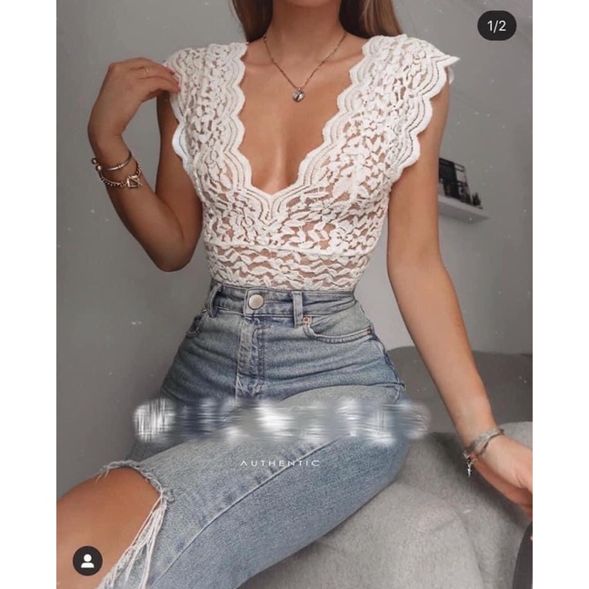 Áo bodysuit ren mềm ZR dư [ẢNH, CLIP THẬT] | BigBuy360 - bigbuy360.vn