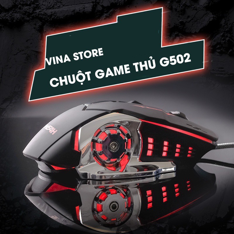 Chuột game thủ G502 cực bền thiết kế độc lạ có LED nhiều màu