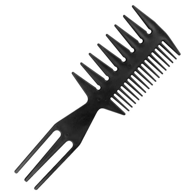 Set 10 lược nhựa màu đen tạo kiểu tóc chuyên nghiệp cho salon