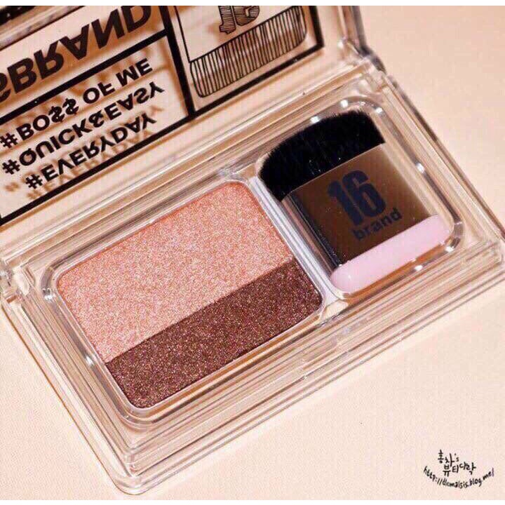 [ĐỌC KĨ MÔ TẢ] Kit màu mắt đa năng 16 Brand Sixteen Eye Magazine All About Eye fullsize 2.5g (Hàn Quốc)