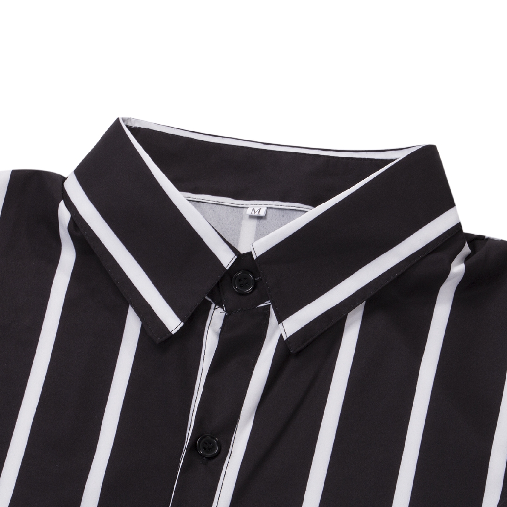 Áo Sơ Mi Nam Ngắn Tay Họa Tiết Kẻ Sọc Thời Trang